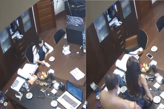 Clip nóng thư ký bị sếp phang rên inh ỏi