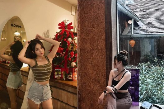 Em hóa tuần lộc để anh phang